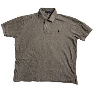 Polo Ralph Lauren Men's Heathered Gray Short Sleeve Polo Shirt 2XB